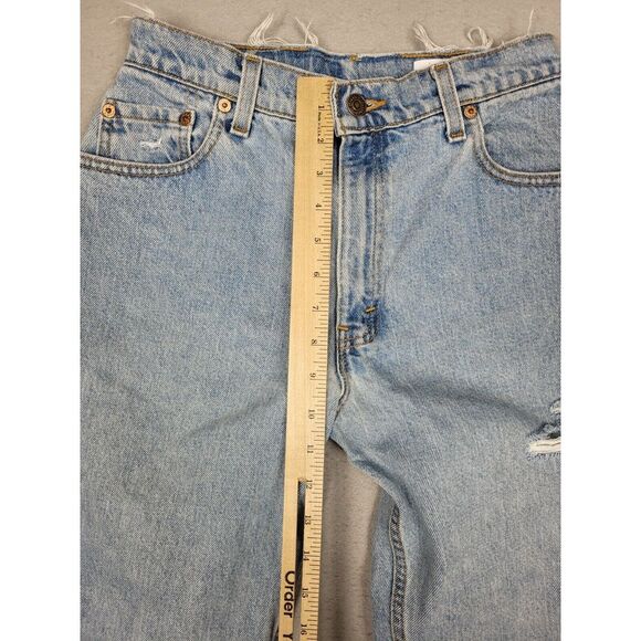 Vintage Levis 550 Jeans Women's JUNIORS 11 L (26 x 25) ALIGRACE Distressed Holes - Picture 8 of 10